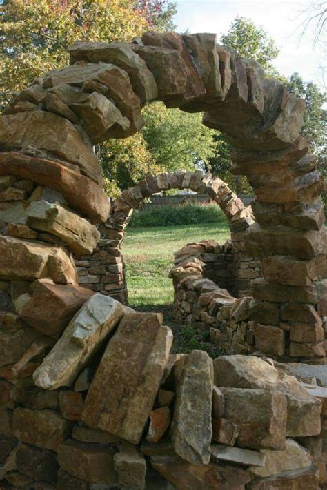 Stone Archways Stone Garden Paths Garden Walkway Wall Garden Garden