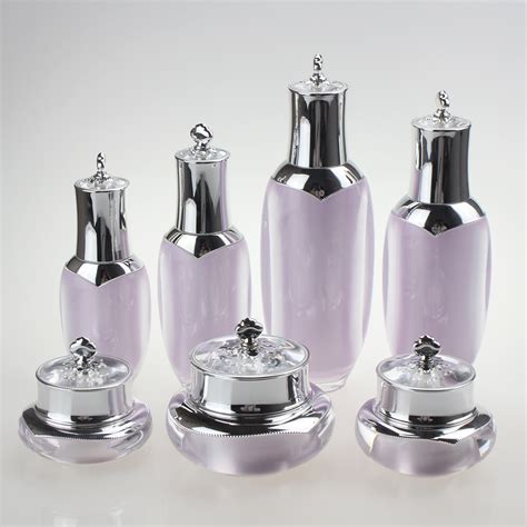 Luxury Cosmetic Packaging Set Acrylic Plastic Bottle And Jar Cospack