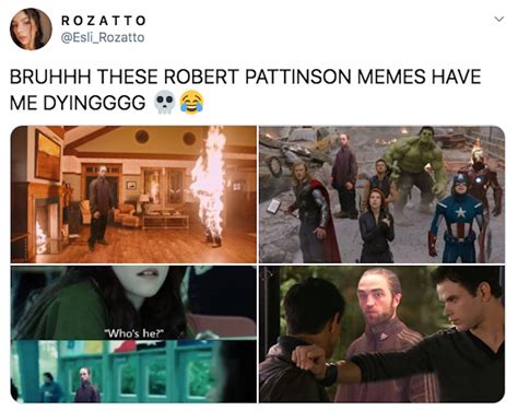 Internet Has A Good Time With Cursed Robert Pattinson Meme