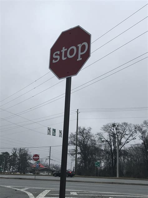 This Lowercase Stop Sign Mildlyinteresting