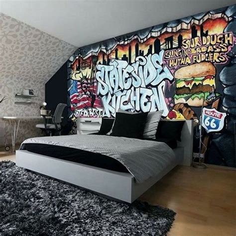 20 Impressive Graffiti Bedroom Decorating Ideas Homemydesign Boys