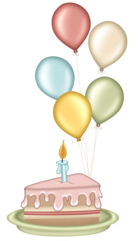 Birthday Cake Balloon Gift Clip Art Happy Birthday Png Balloons My