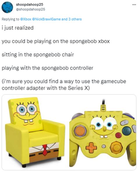 You Could Be Playing On The Spongebob Xbox In The Spongebob Chair