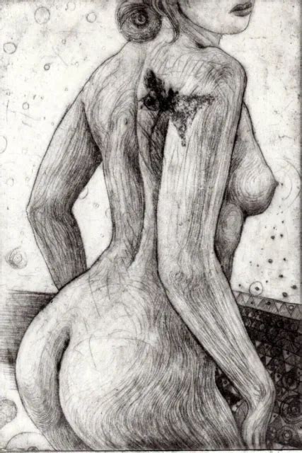 Nude Erotic Nude Original Graphic Erotic Art Etching Ars Erotica Picclick Uk