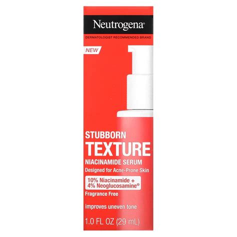 Neutrogena Stubborn Texture Niacinamide Serum Fragrance Free 10 Fl