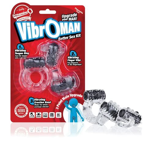 Vibroman Three Piece Couples Sex Kit By Screaming O Pleasure Products Includes Vibrating Tongue