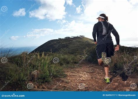 Trail Man Run Stock Image Image Of Outdoor Nature Determination
