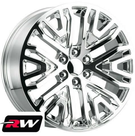 20 Inch 20x9 Gmc Sierra 1500 Oem Specs Wheels Chrome 2019 Gm Accessory