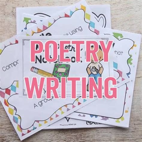 Poetry Writing Unit Poem Notebook Posters Writing Activities