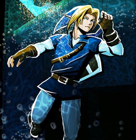 Adult Link In Water Temple The Legend Of Zelda Ocarina