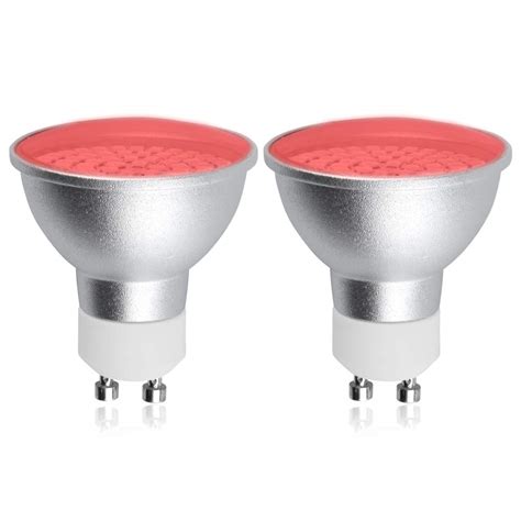 Gu10 Red Led Spotlight Bulbs 5w Ac 220 240v 120° Beam Angle Mr16 Gu10