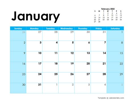 Printable Quarterly Calendar 2022 Template Calendar Design