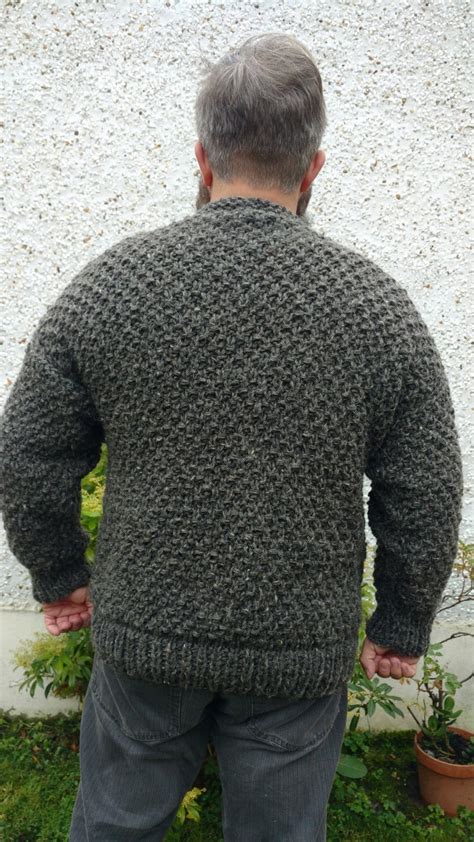 Irish Fisherman Sweatermedieval Sweater Grey 100 Raw Organic Wool