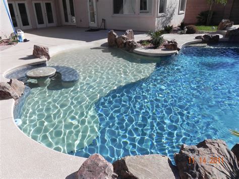 Very Beachy Zero Entry Pools Backyard Inground Dream Backyard Pool