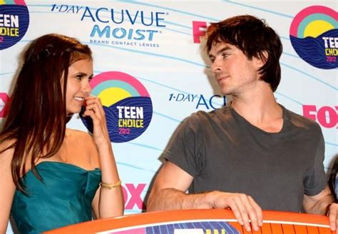 when the vampire diaries stars nina dobrev and ian somerhalder shared cryptic posts after their