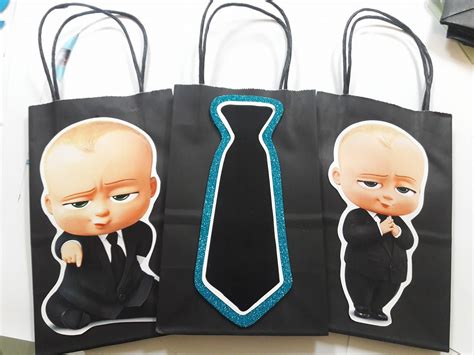 The Boss Baby Candy Bags Baby Birthday Themes Boss Birthday Baby