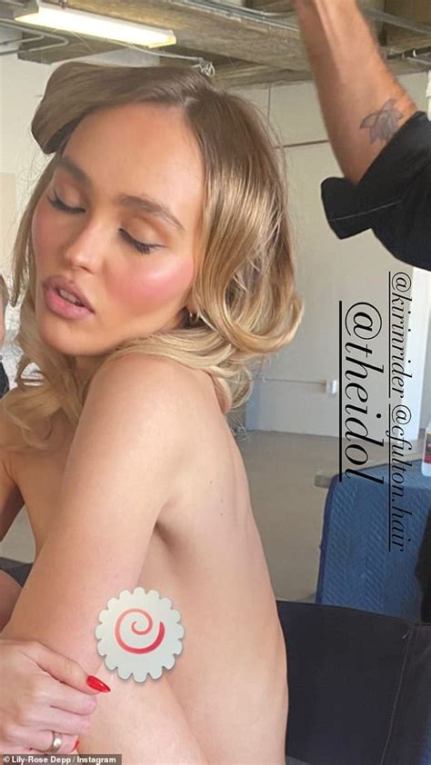 Lily Rose Depp Goes Topless In Racy New Behind The Scenes Instagram