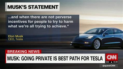 Tesla Saudis Expected To Fund Taking Company Private Musk Says