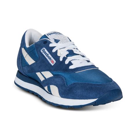 Shoes best reebok running shoes copyright disclaimer: Lyst - Reebok Classic Nylon Casual Sneakers in Blue for Men