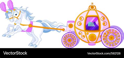 Beautiful Fairytale Carriage Royalty Free Vector Image