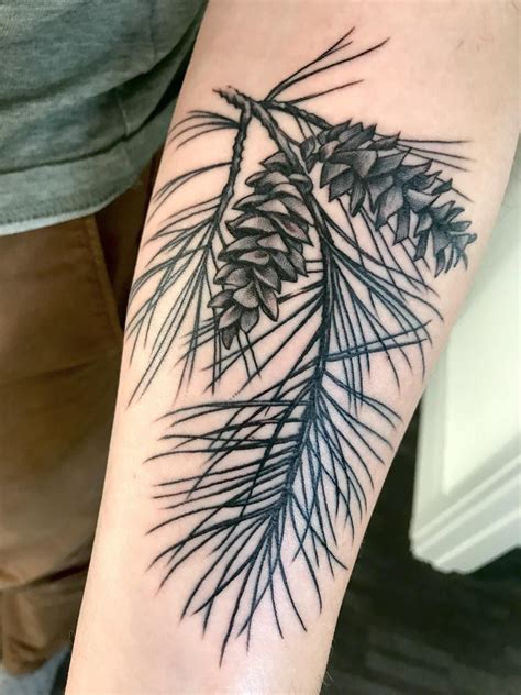 White Pine And Tassel By Jacob Kearney At Metamorph Tattoo Studios In