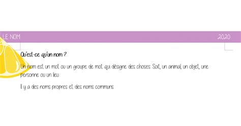 Les noms