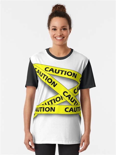 Caution Caution Tape T Shirt For Sale By Wclartncraft Redbubble