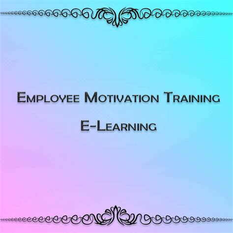 Employee Motivation Training