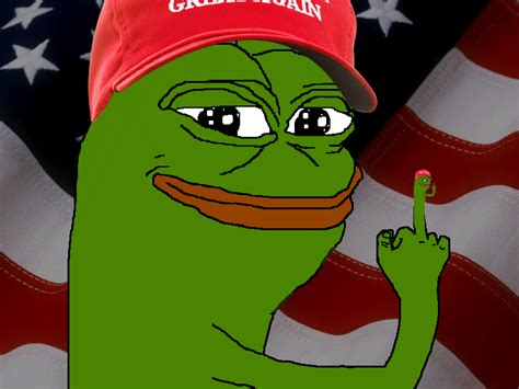 Pepe raincoat raining blue umbrella. Decoding Satan: Pepe