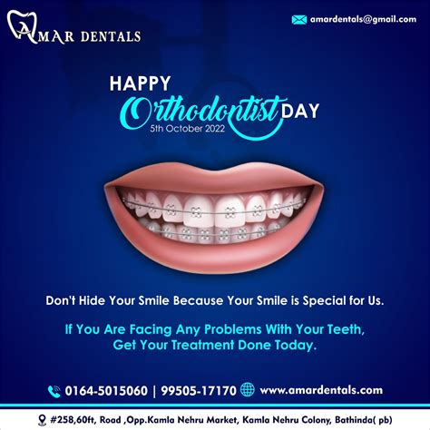 Happy Orthodontist Day 5th October 2022 Dr Naseem Joy Garg