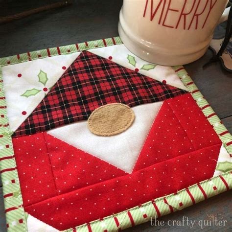 The Crafty Quilter Quilting Tips And Inspiration Mug Rug Tutorial Christmas Quilts Mug Rug