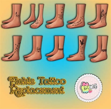 Ankle Tattoos Replacement At Eluney Design Sims 4 Updates