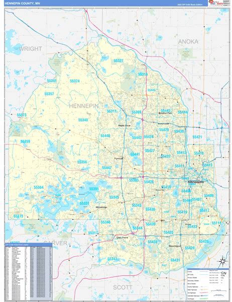 Digital Maps Of Hennepin County Minnesota