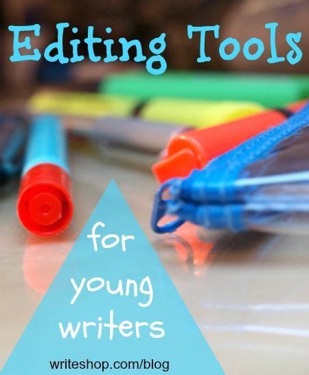 Editing Tools For Young Writers Homeschool Writing Editing Writing