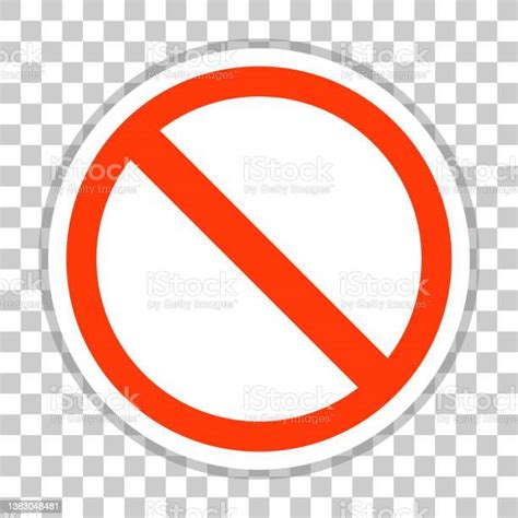 Banned Symbol Icon Isolated On Transparent Background Vector向量圖形及更多排斥圖片