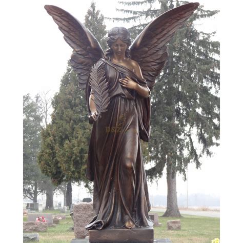 Bronze Life Bronze Angel Statue For Cemetery