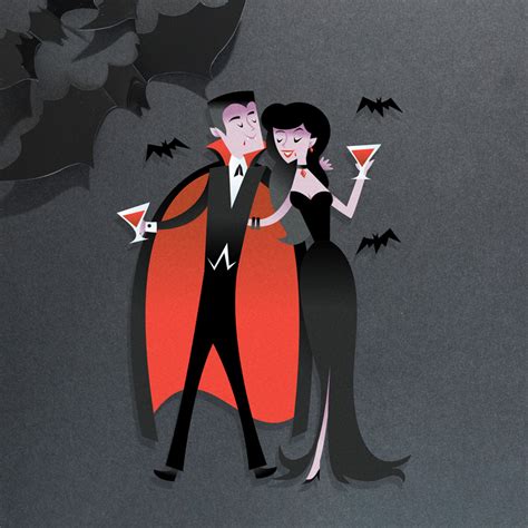 Halloween Vampire Couple Bloody Cocktail Party Totallyjamie Svg Cut