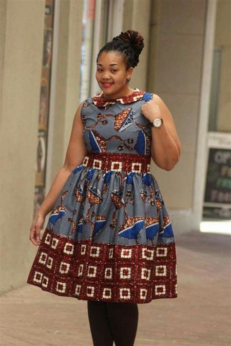 Bow Afrika African Print Dresses African Wear African Attire African
