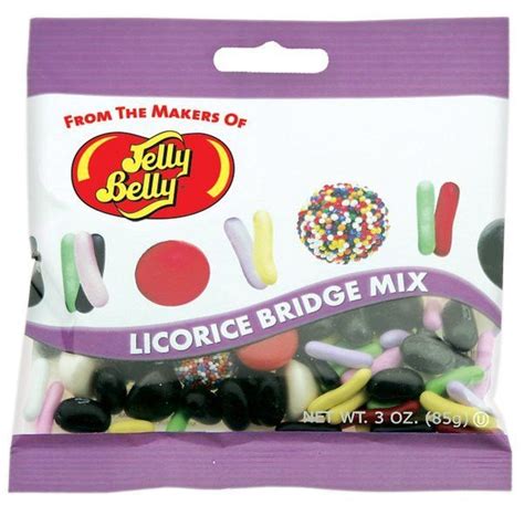 Licorice Bridge Mix 3oz Bag 12ct Licorice Jelly Belly Licorice Candy