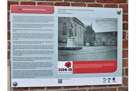 Memorial Route 100 Years Great War Information Board 8 Overmere