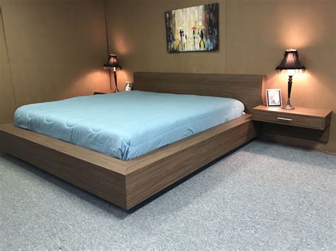 Walnut Heights Floating Bed