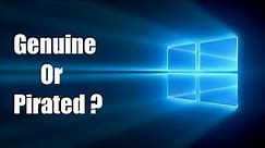 How To check windows is pirated or genuine using cmd | check windows cracked or licensed
