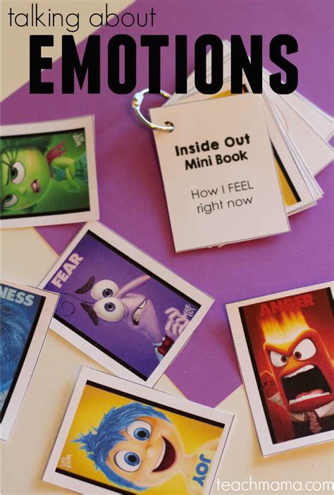 Emotion regulation refers to our ability to control our feelings and not let them get the best of us. talk with kids about emotions: 'inside out' mini-book and card game - teach mama