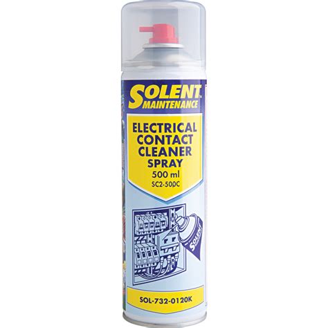 Solent Maintenance Sc2 500c Electrical Contact Cleaner Solvent Based