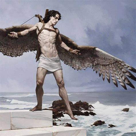 Icaro Bryan Larsen Angel Art Male Art Art History