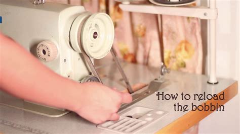 How To Load The Bobbin On An Industrial Sewing Machine Youtube