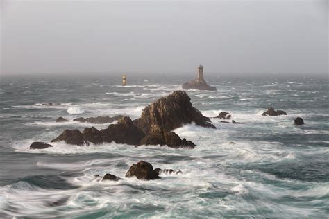 Lighthouse La Vieille At The Pointe Du Raz Brittany France