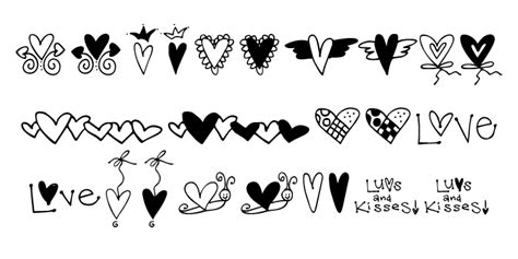 Hearts And Swirls Too Webfont And Desktop Font Myfonts