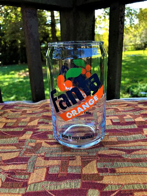 Vintage Fanta Orange 16 Oz Drinking Glass Don T You Etsy Fanta Orange Soda Drinking Glass