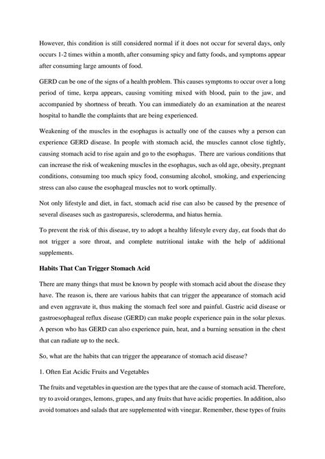 SOLUTION: Get to know the characteristics of stomach acid rise and how